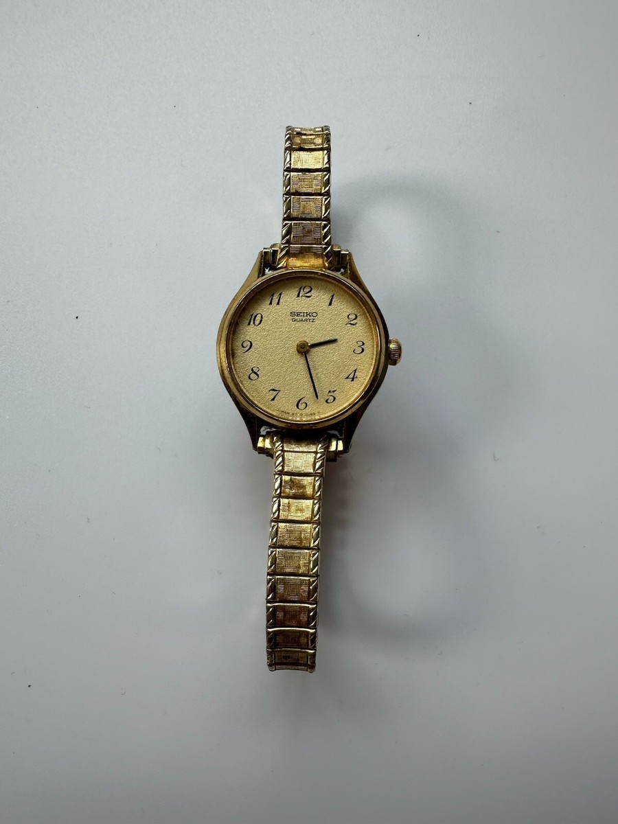 Vintage Women's Seiko Quartz Watch Gold Tone Band 4700-0059