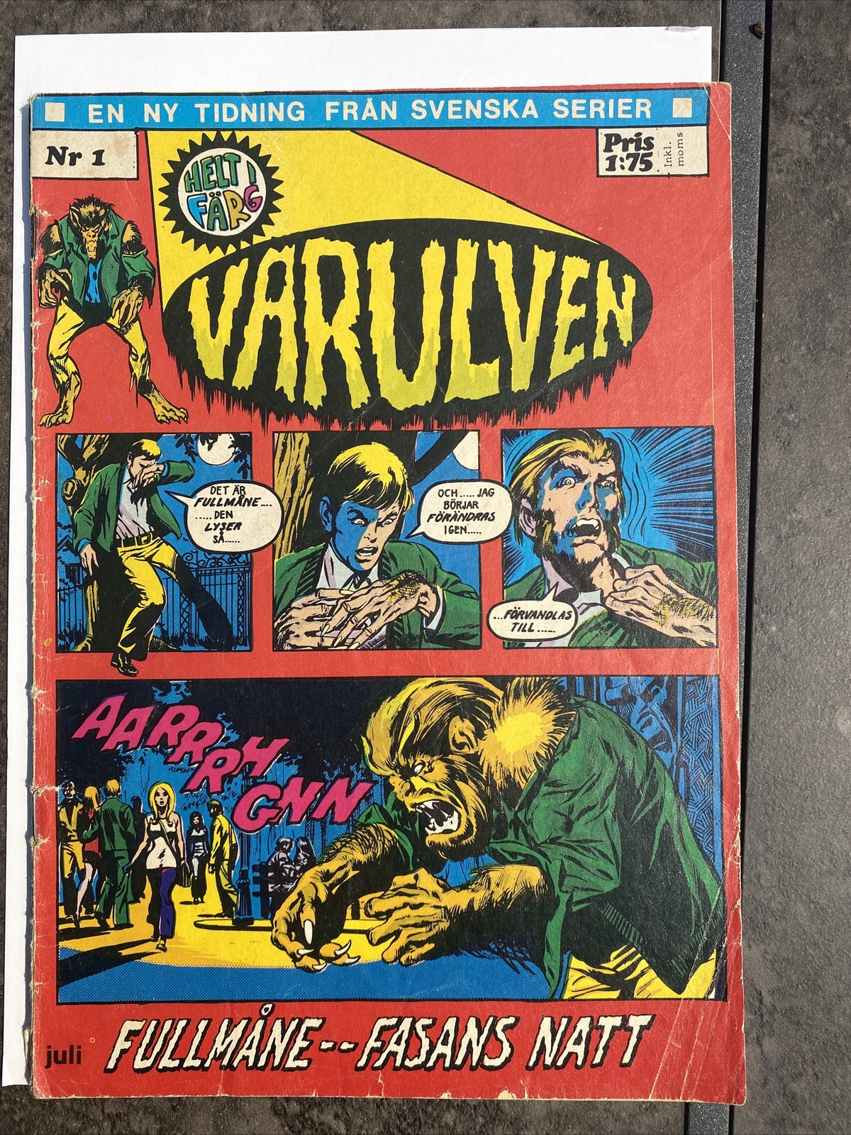 Werewolf by Night (1972 1st Series) UK Edition comic books