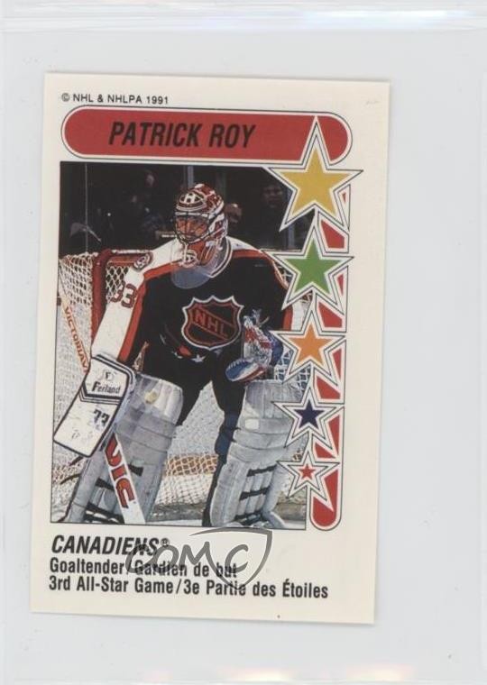 1991-92 Panini Album Stickers Patrick Roy #333 HOF 0au4