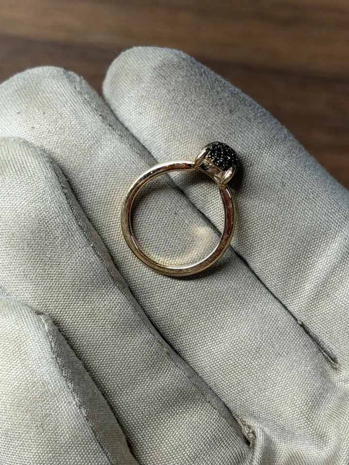 Anillo Tiffany & Co. Paloma Picasso Oro Rosa 18K Espinela Negra Pila de Azúcar 5.25 Foto 2 de 4