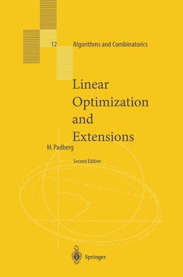 Linear Optimization and Extensions Manfred Padberg