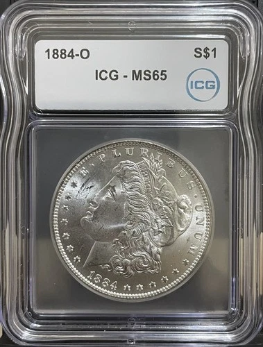MS65 1884-O Silver Morgan Dollar ICG MS65 GEM