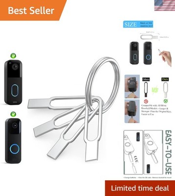 Convenient 4-Pack Blink Doorbell Key Removal Tools - Easy Storage Included