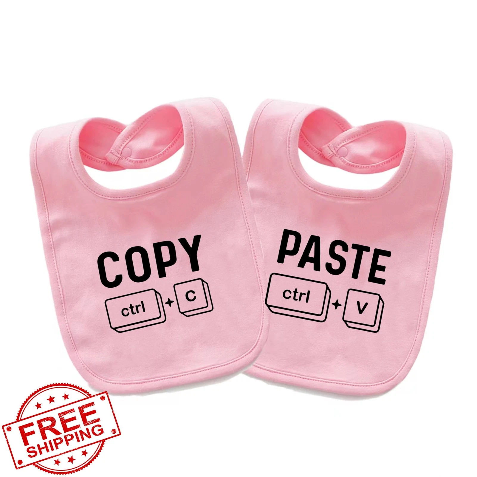 QIANWANYI Baby Bibs Set Twin Newborn Cute Unisex Toddler Boy Girl