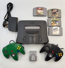 Nintendo 64 N64 Console Bundle 2 Controllers 4 Games Rumble Pack PAL