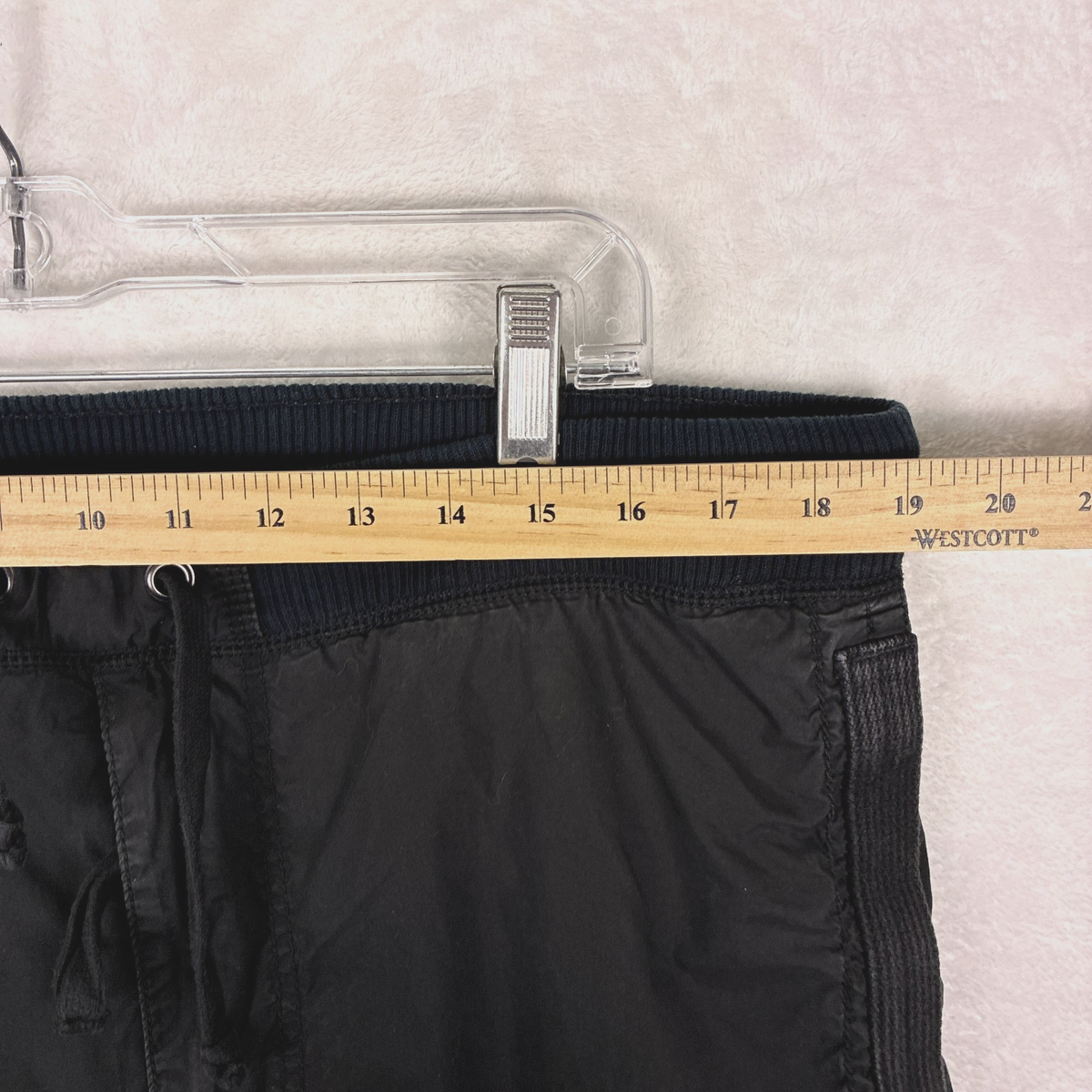 VTG Polo Ralph Lauren Parachute Pants Mens L 38x32 Black Lined