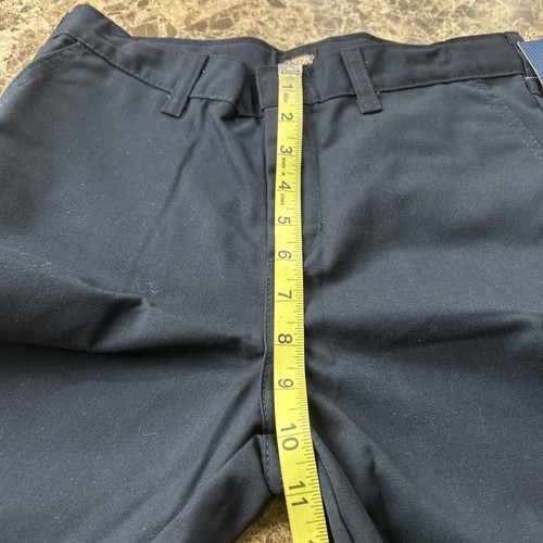 Dickies Boys Shorts Size 14 Navy Classic Fit Straight Flat Front - Picture 7 of 9