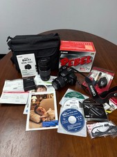 Canon EOS Rebel T3 DSLR Camera Bundle  18-55mm IS II  75-300mm Len bag  Accs