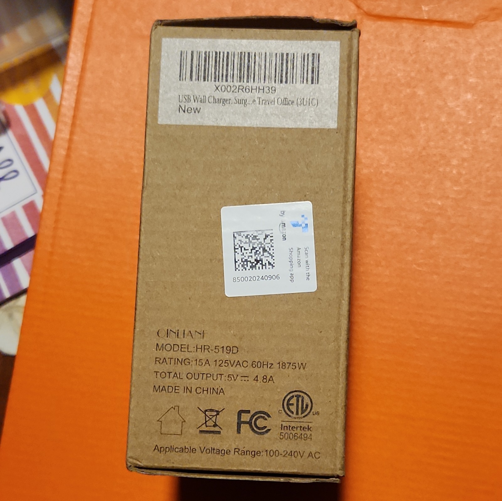 USB Wall Charger, Surge Protector, QINLIANF 5 Outlet Extender with 4 USB C NEW