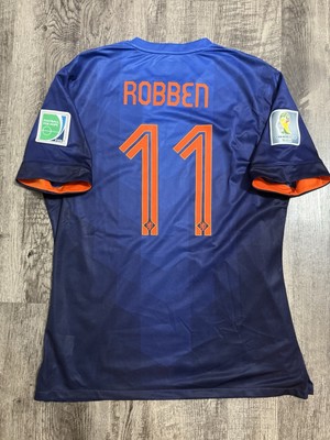 Arjen Robben Netherlands 2014 Away Nike Jersey Player Version Size