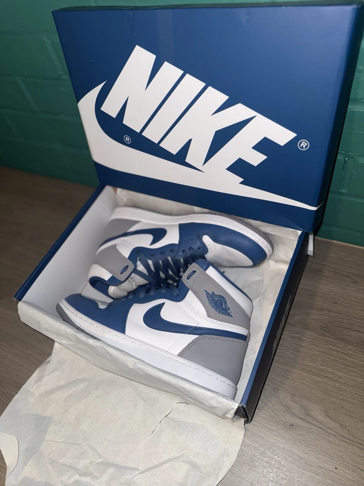 Nike Air Jordan 1 alte blu vero