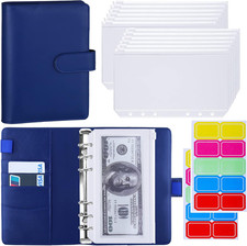 A6 Budget Binder with Zipper Cash Envelopes for Money Organizer  Budgeting, PU