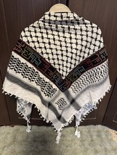 Traditional Embroidered Palestinian Keffiyeh ...
