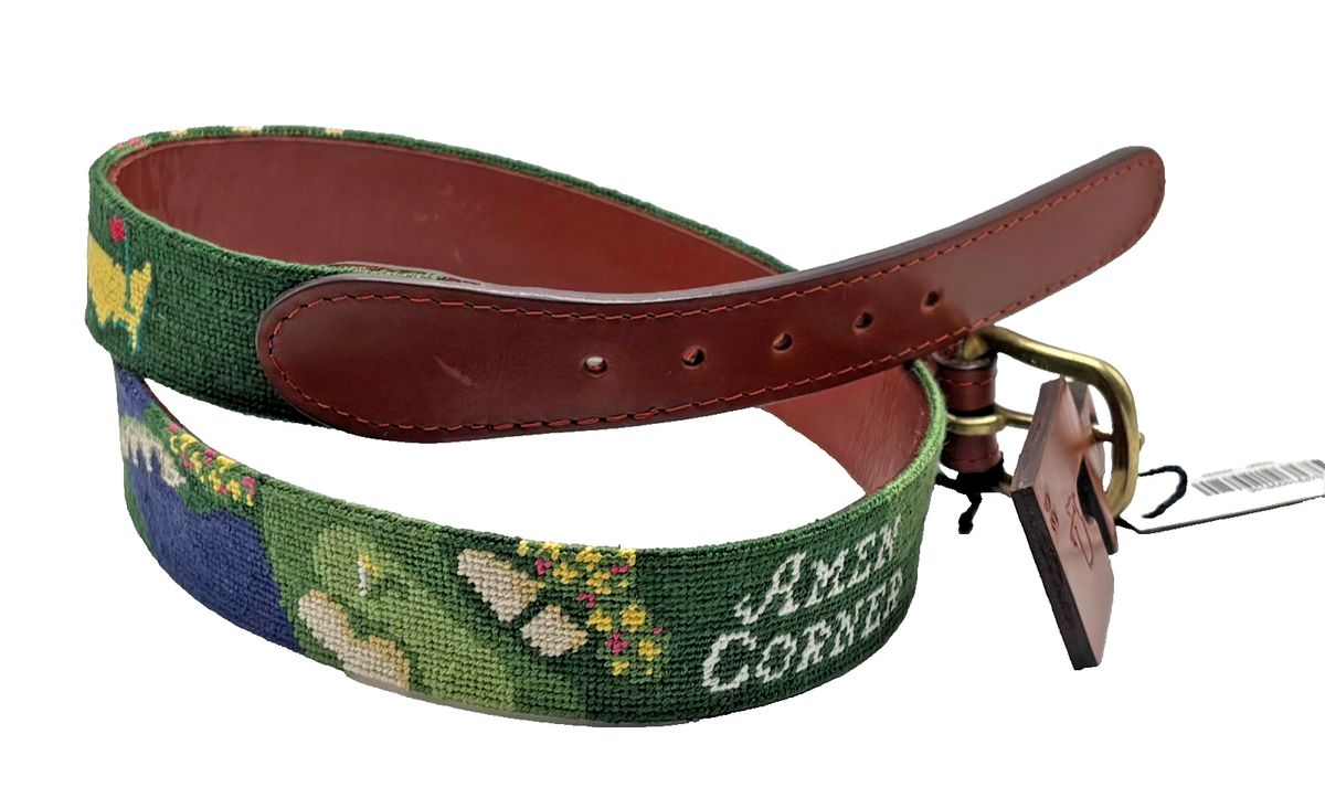 2026 Masters Smathers & Branson Amen Corner Golf Belt Needle Point