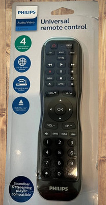 philips universal 4 tv remote control SRP4121M/27 TV/DVD/SAT/CBL/VCR