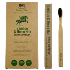 Soft Natural Bristle Bamboo Toothbrush | Compostable & Biodegradable | Zero