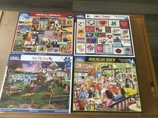 White Mountain puzzles 1000 pieces lot Of 4, Estate Sale Hundreds Available