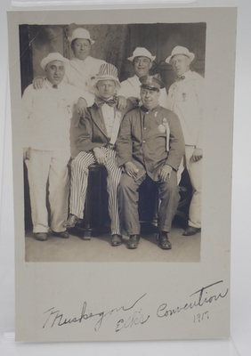 #ad #ad Muskegon Elks Convention 1917 Antique Picture Postcard $49.95