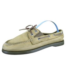 SPERRY Boat Shoe Boys Y 4 Medium Athletic Brown Leather Slip On