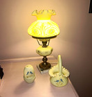 Three pc Fenton Hand-Painted Bird  Glass — photo 1