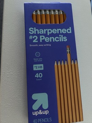 Lot of 12 Packs Up & Up #2 Pencils Wood 24/Box Easy Writing Utensils School