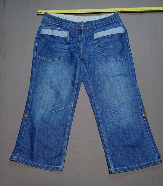 Women Falmer Capri Pants Navy Polyester 40 / L /