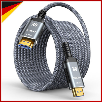 HDMI Kabel 15M 8K 48Gbps Highspeed 60Hz 4K 120Hz HDR10 eARC für TV Monitor