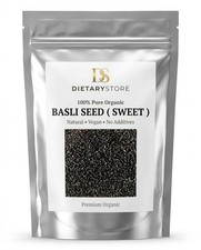 Tukmariya Sabja Sweet Basil Seeds Whole for Overall Health