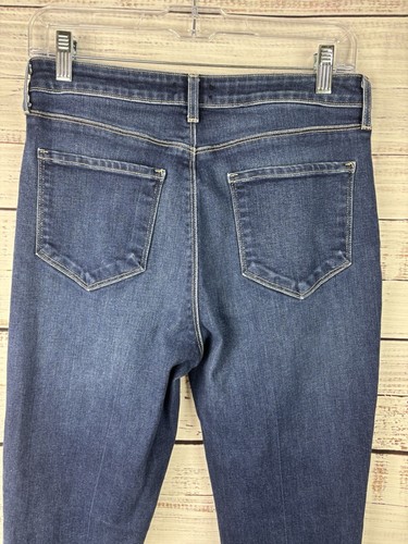 L'Agence Jeans Women's Size 29 Marty in Watson Flare Leg High Rise Med-dark Blue - Picture 6 of 10
