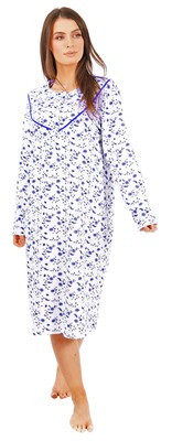i-Smalls Langarm Loose Fit Baumwolle 3 Knöpfe Blumenmuster Design