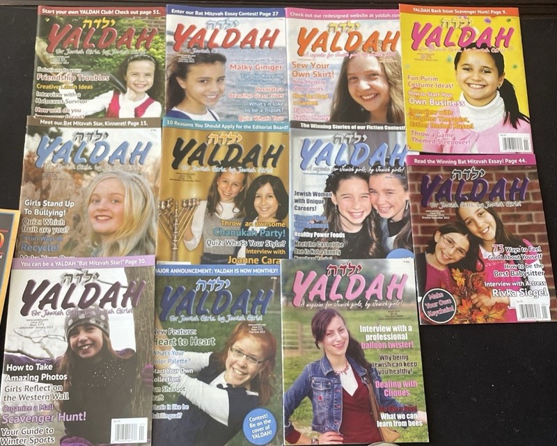 11 Yaldah Jewish Girls Magazines, Rare 2012-2013