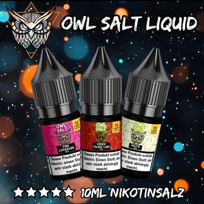 OWL SALT Drinks Liquids E-Liquid für E-Zigarette & Vape mit Nikotin