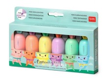 TEXTMARKER MINI-TEXTMARKER IM 6ER SET CARRATE TEAM KAROTTE NEU OVP