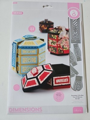 Tonic Studios Verso 44 Die Set Stackable Tiffin Box Tiers Of Beauty 4249e Neu