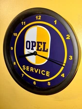 Opel Service Motors Garage Mechanic Man Cave Advertising Clock Sign
