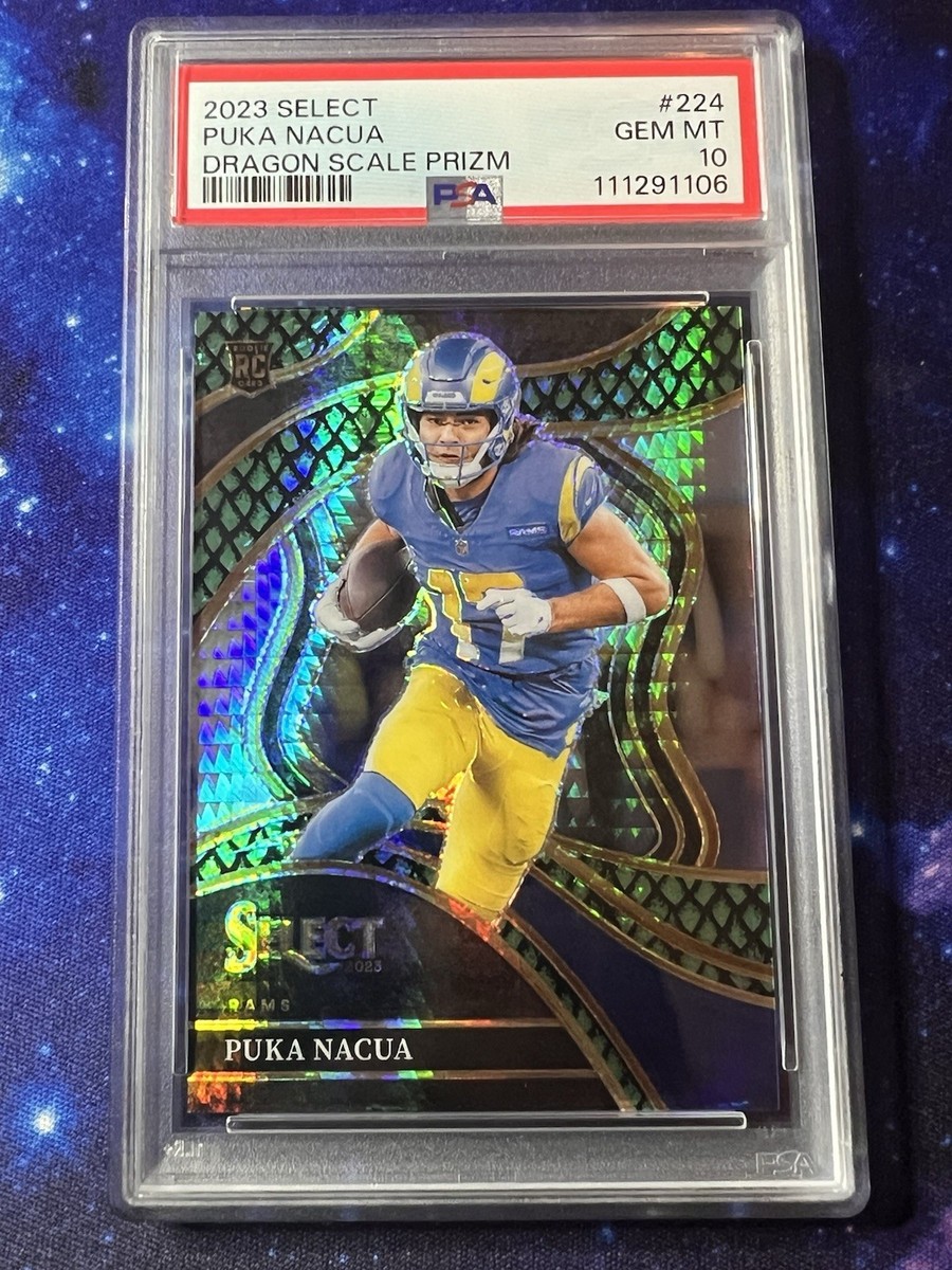 2023 Panini Select Puka Nacua Dragon Scale Prizm /70 Rookie #224