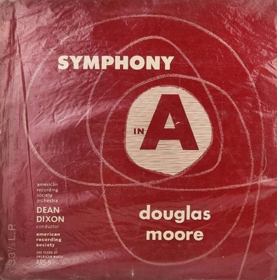 American Recording Society Symphony in A by Douglas Moore 10'' LP Vinyl ARS-5