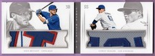 2015 NATIONAL TREASURES BOOKLET MATERIALS COMBOS COREY SEAGER/KRIS BRYANT 1/10
