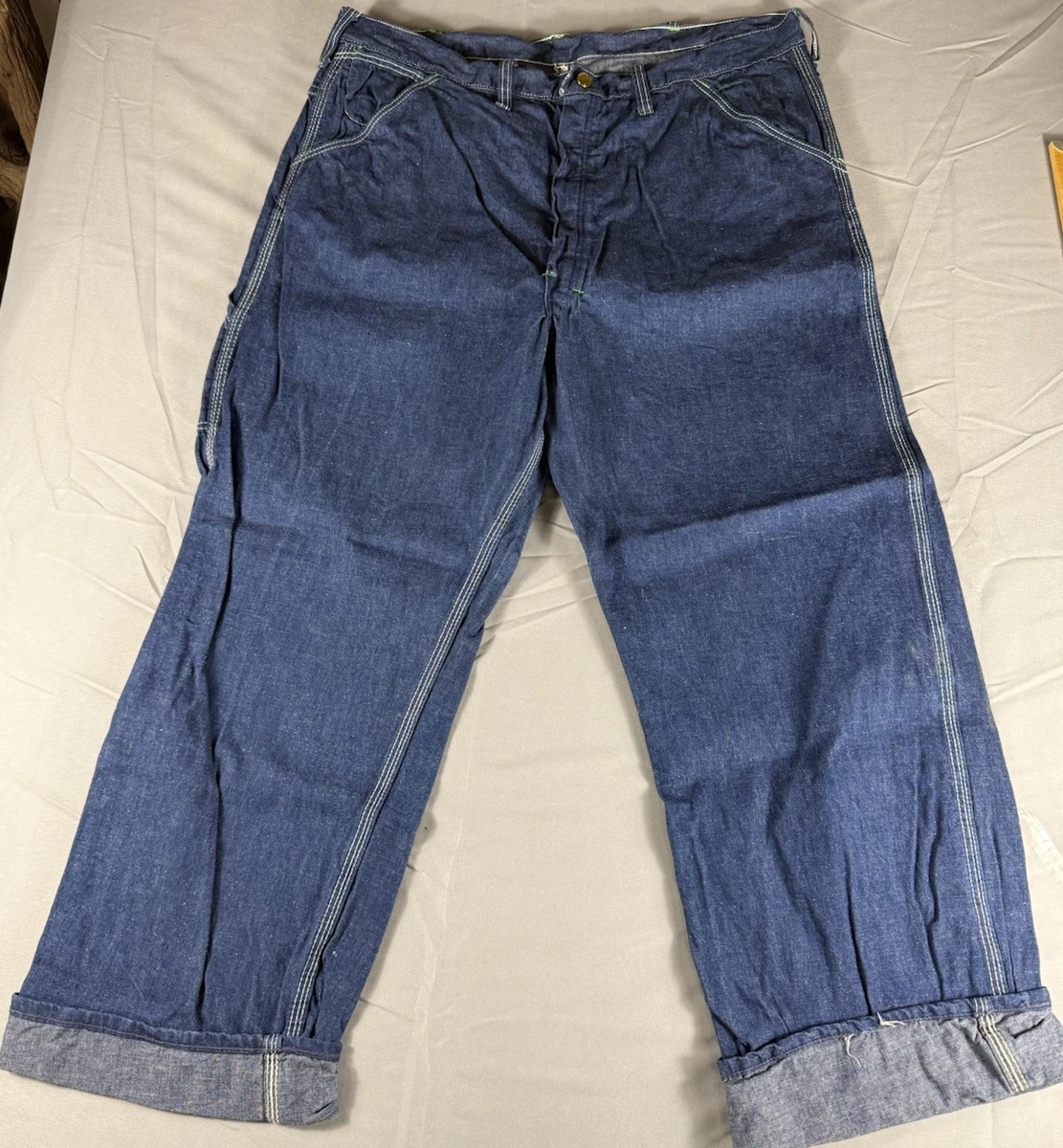 Vintage Patched Jeans In Men's Vintage Jeans for sale | eBay