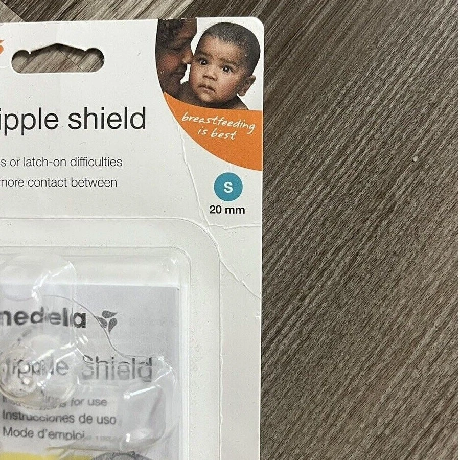 Protector de pezón de silicona pura Medela Contact - 20 mm - Nuevo Foto 3 de 4