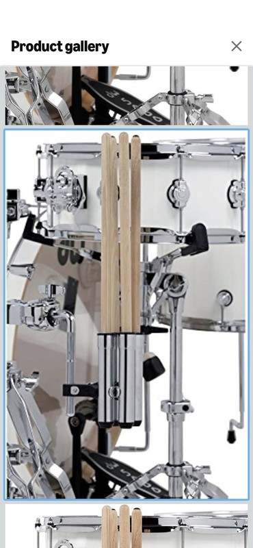 DW 4-Slot Drum Stick Holder w/ Clamp Mount, Stick Holder Model for Drum