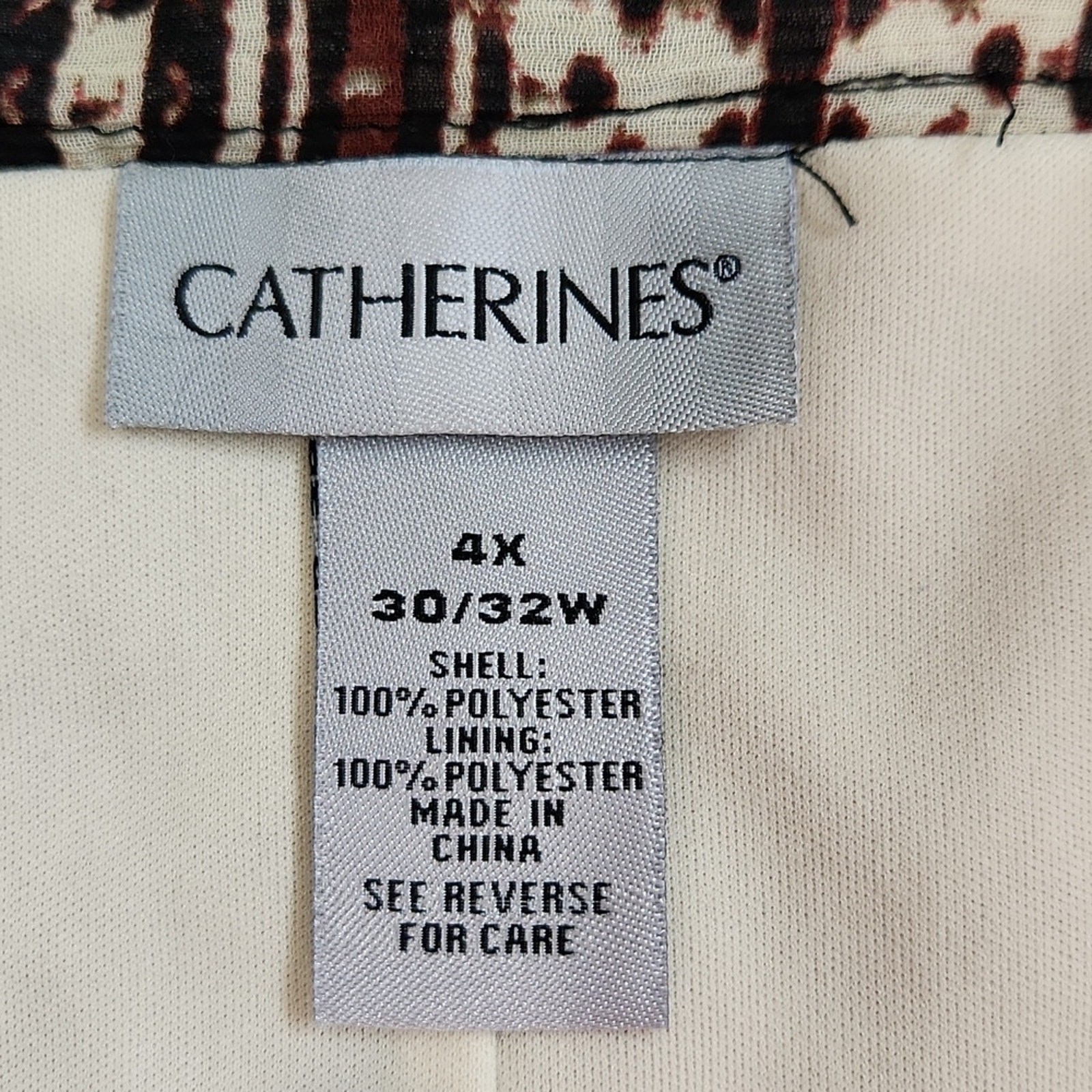 Catherines Multi-Colored Patchwork Skirt Size 4X … - image 7