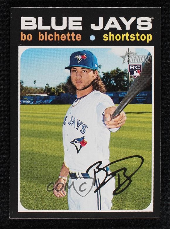 2020 Topps Heritage Action Variation Bo Bichette #52 Rookie RC us0