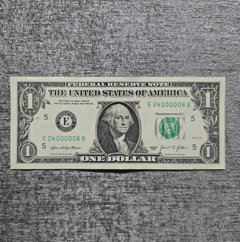 AU $1 Bill - Fancy Serial # - Banconota Dollaro Relazione Numerica - (24÷6) Rara - Foto 2 di 7