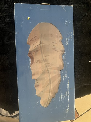 #ad harbor breeze ceiling fan 5 Hand. Carved wood Blades Model 72159 $130.00