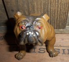 Antiker Bulldogge Streichholzhalter Streichholz Mission Eiche Stickley Stil Kunsthandwerk