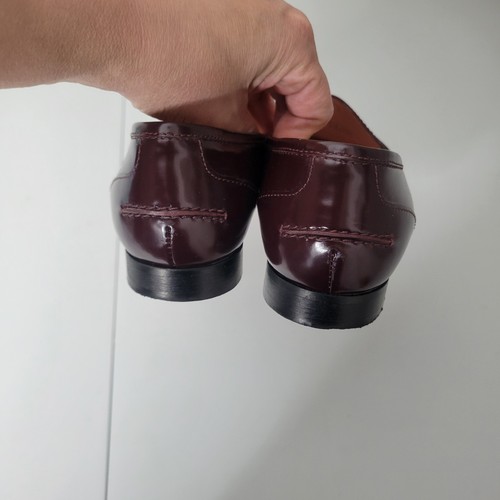 J Crew 9 Academy Penny Loafer In Beet Red & Brown - Picture 10 of 12