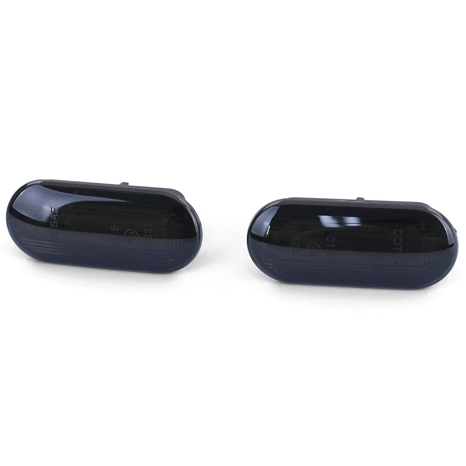 LED Lightbar Seitenblinker Schwarz für Seat Ibiza 2 3 4 Leon Mii Toledo 1 2 3 - Bild 2 von 4