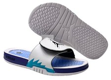 Jordan Hydro 5 Retro Slide Grape 555501-103 White/Purple/Green Men s 8