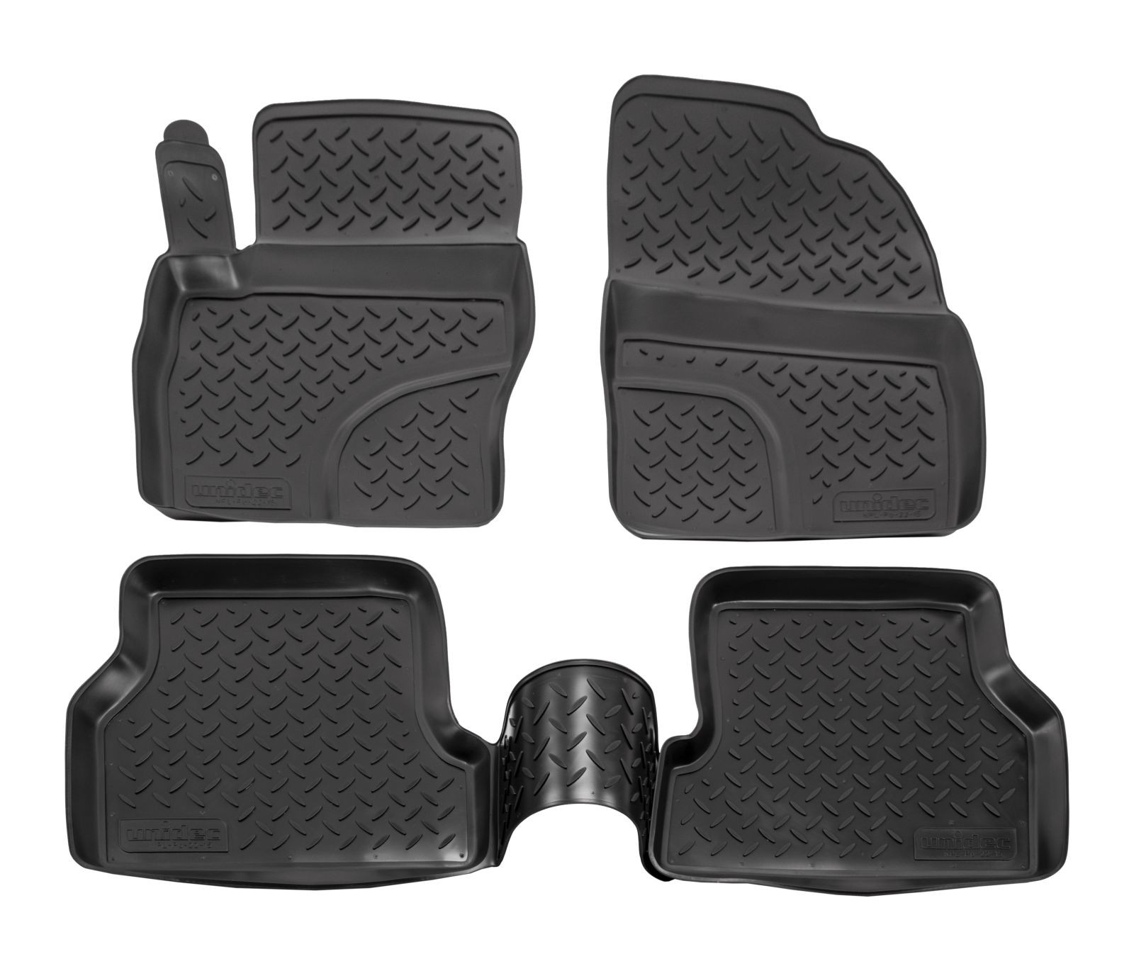 Tapis de sol caoutchouc 3D Ford Focus 2 anti-glisse contre moquette humide 2005-2010